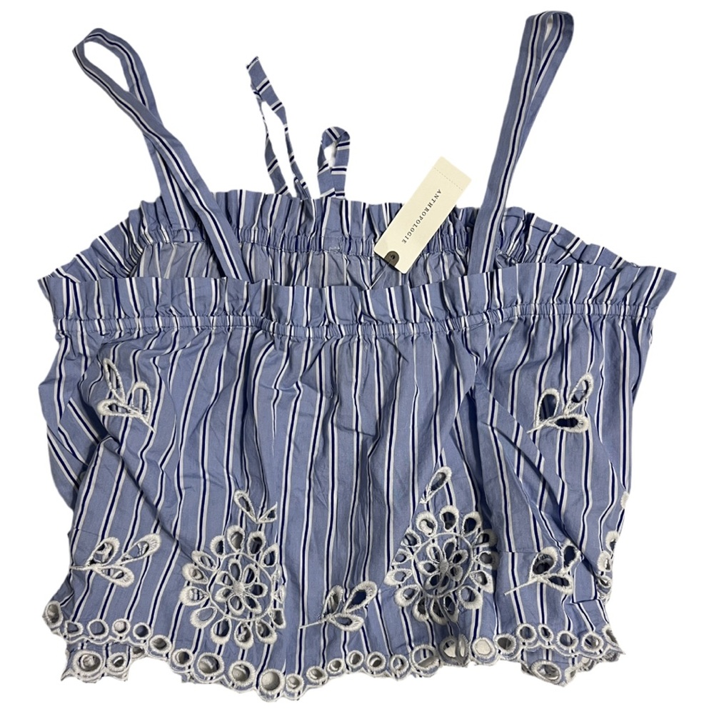 Anthropologie Mauve Eyelit Tank Size XS NWT - Picture 5 of 7